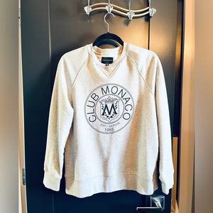 Brand new CLUB MONACO unisex logo sweatshirt size Medium